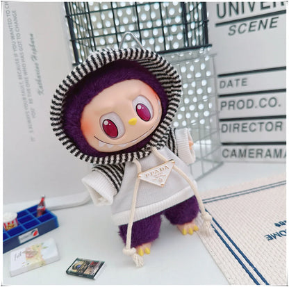 Mini Doll Clothes for Labubu, 25 Style Hoodie, Sweatshirt Outfit Set, Doll Accessories, Gift, Party Game & Cultivate