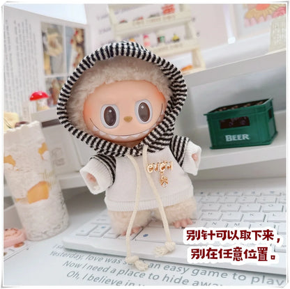 Mini Doll Clothes for Labubu, 25 Style Hoodie, Sweatshirt Outfit Set, Doll Accessories, Gift, Party Game & Cultivate