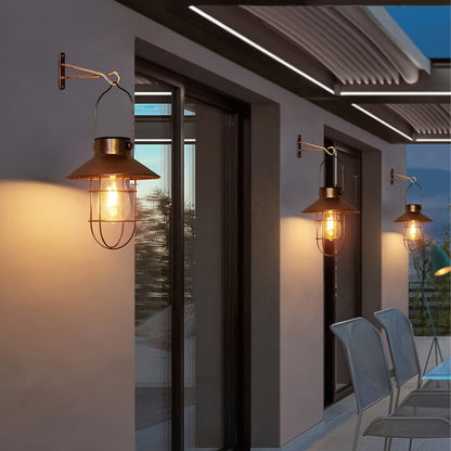 Solar Iron Chandelier Outdoor Lawn Lamp, Courtyard Garden Decoration, Solar Landscape Hanging Light