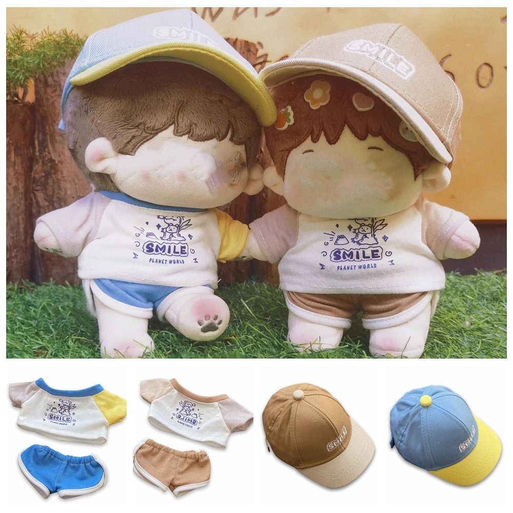 20CM Doll Sports Suit TShirt Shorts  Cap Set Miniature Sportswear For Changing Dressing Game  Photo 5