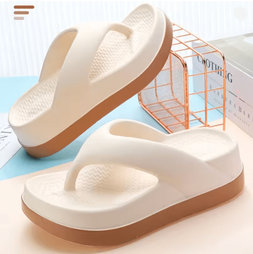 Comfortable Platform Flip Flops Non Slip Outdoor Casual Sandals for Women