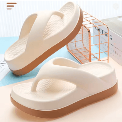 Comfortable Platform Flip Flops Non Slip Outdoor Casual Sandals for Women