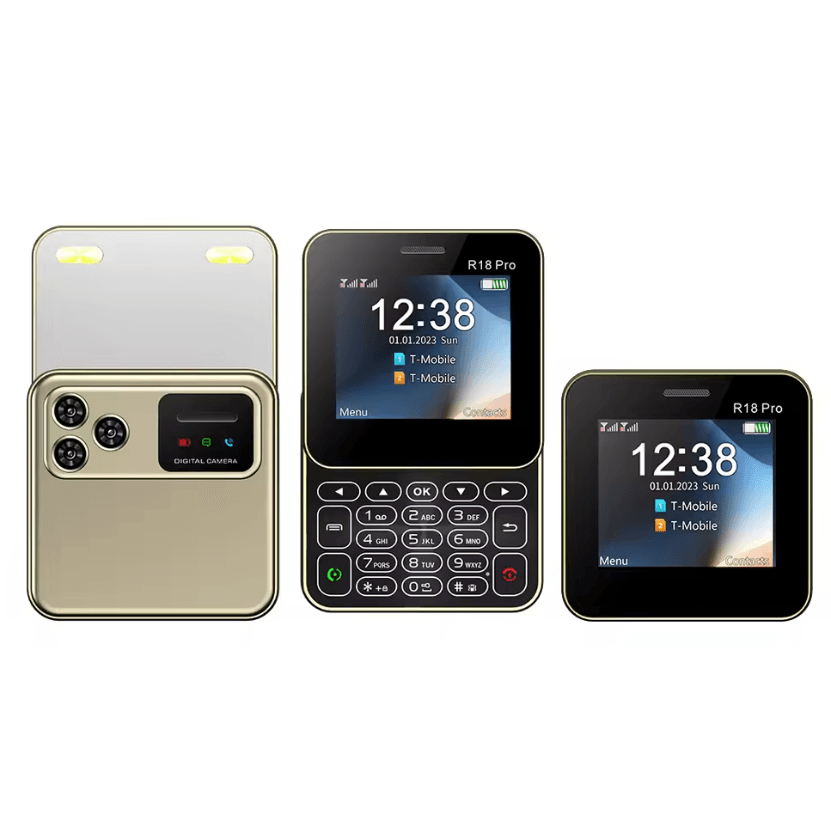Compact Rotating Screen Phone Dual SIM Mini Slider With Magic Voice And Flashlight 4