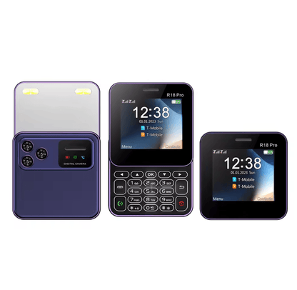 Compact Rotating Screen Phone Dual SIM Mini Slider With Magic Voice And Flashlight 5