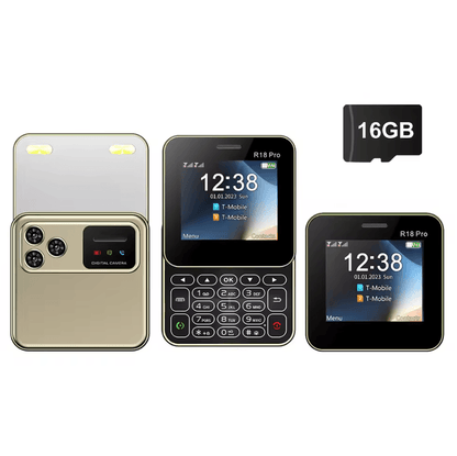 Compact Rotating Screen Phone Dual SIM Mini Slider With Magic Voice And Flashlight 6
