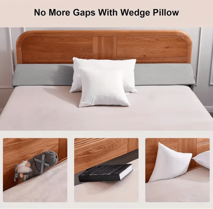 Ergonomic Bed Wedge Pillow Reading Support Cushion With Removable Cover 2