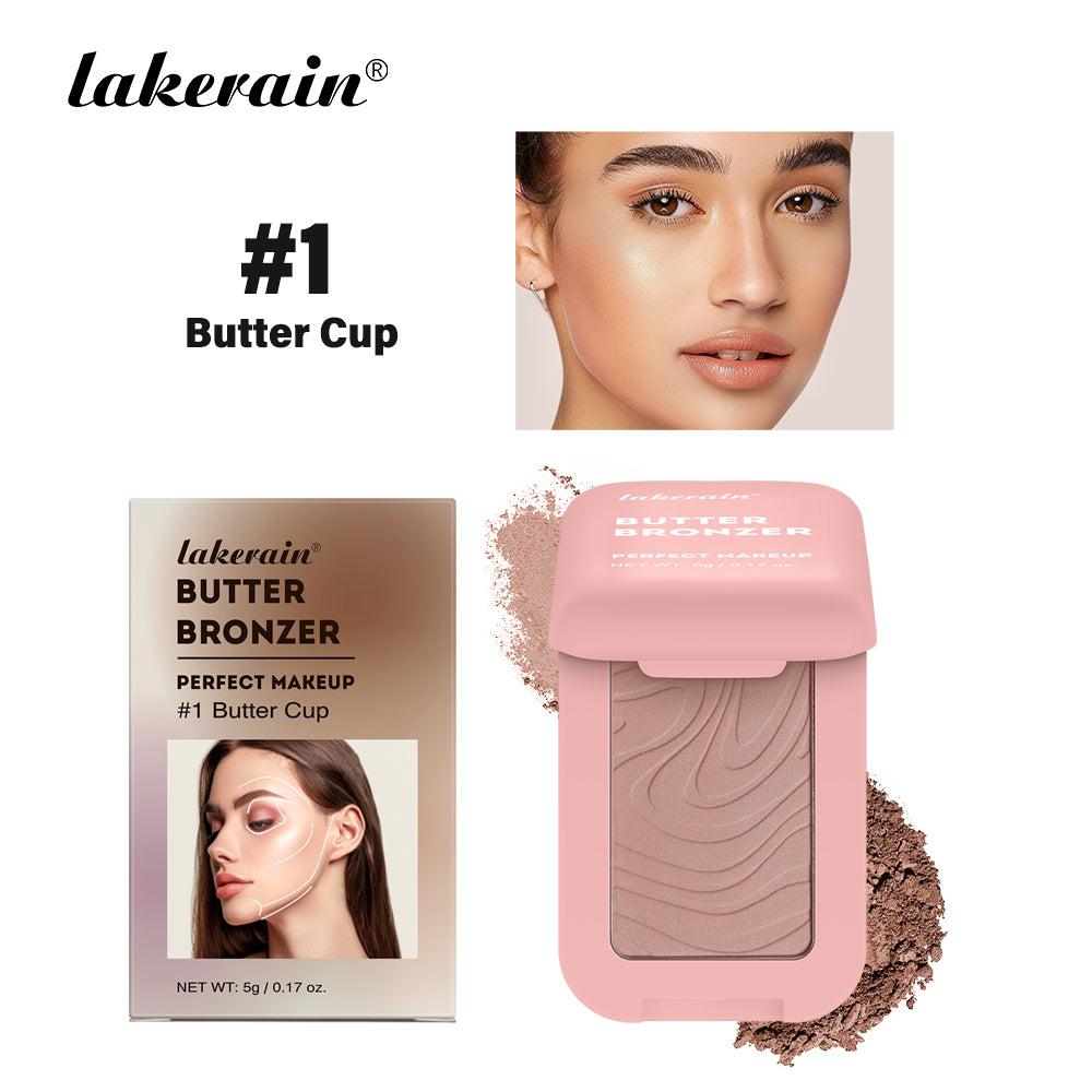 Butter Blush Matte Cheek Tint, Waterproof Face Contouring Cosmetics, Natural Soft Female Makeup, High Pigment Glow