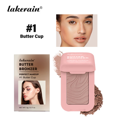 Butter Blush Matte Cheek Tint, Waterproof Face Contouring Cosmetics, Natural Soft Female Makeup, High Pigment Glow