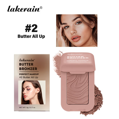 Butter Blush Matte Cheek Tint, Waterproof Face Contouring Cosmetics, Natural Soft Female Makeup, High Pigment Glow