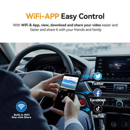 Mini Pro 1296P HD Smart Dash Cam With WiFi And Android Connectivity 3