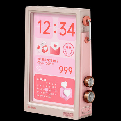 Smart HD Clock Frame With Crypto Stocks Calendar And Weather Display 8