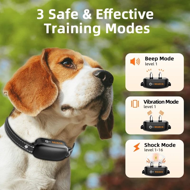 Electric Dog Training Collar With Remote And Waterproof Design 1