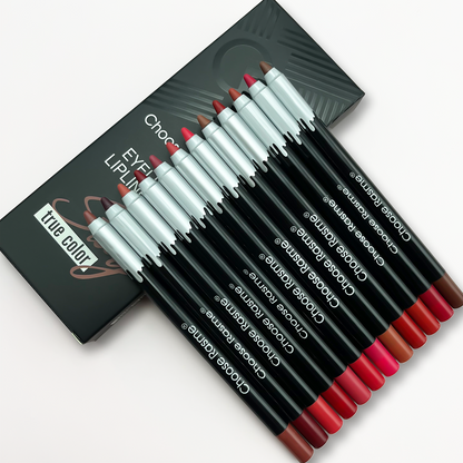 Matte Lip Liner Set SmudgeProof Waterproof Lip Pencil Gift Set Durable Lip Makeup For Bold  Natural 1
