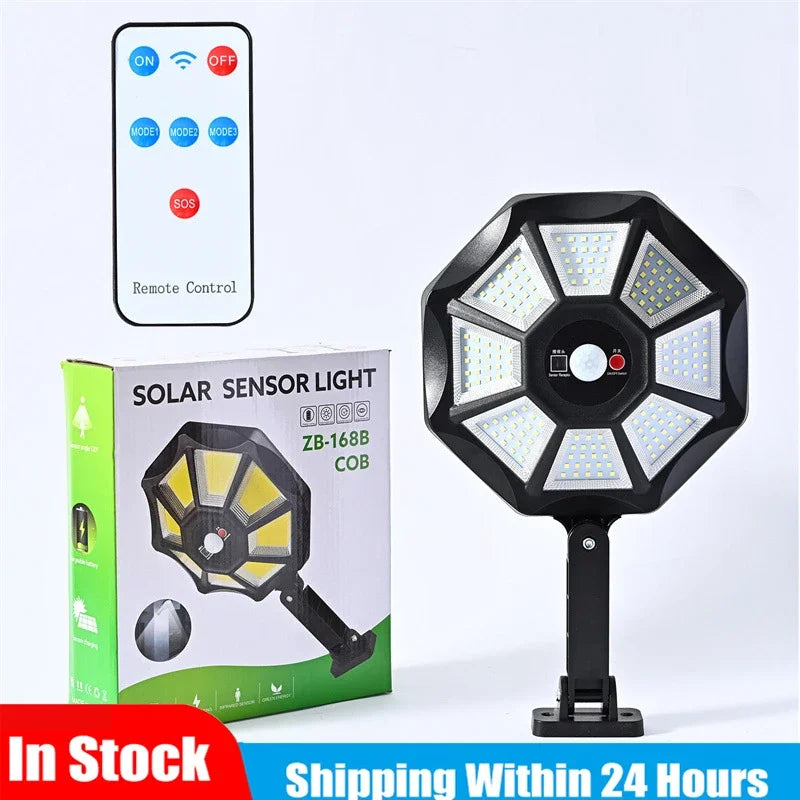 Outdoor Solar Street Wall Lights Sensor Wide Lighting Range Solar Lamps Powered Light For Yard Driv 6
