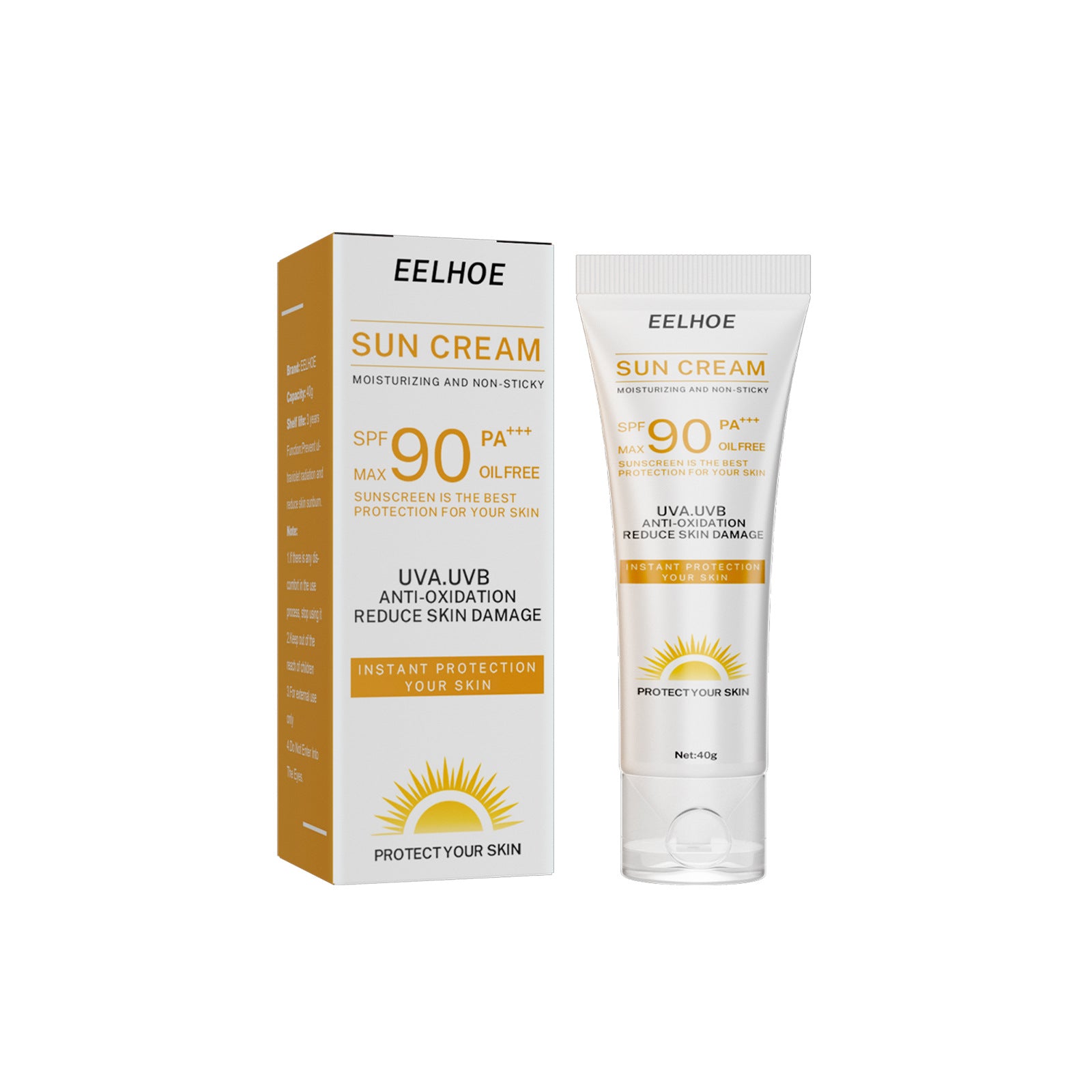 Whitening Sunscreen SPF 90 OilFree Sunblock For Face  Body Skin Brightening UV Protection AntiSpot  5