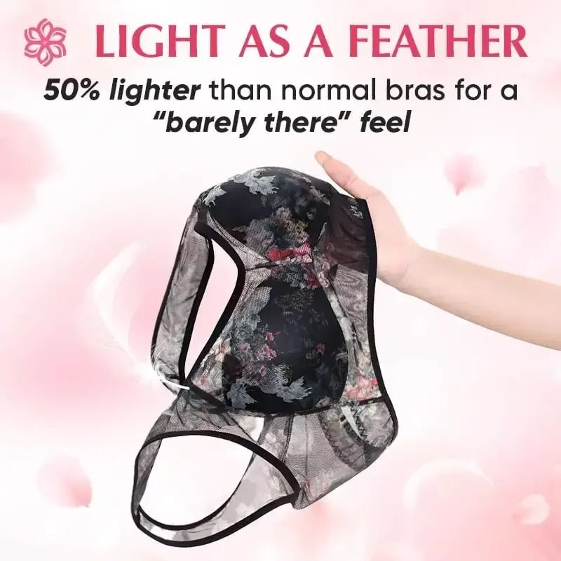 Everyday Ice Silk Lace Cooling Comfort Bra For Women 1