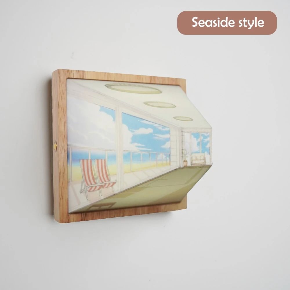 Naked Eye 3D Visual Night Light Wall Lamp 6