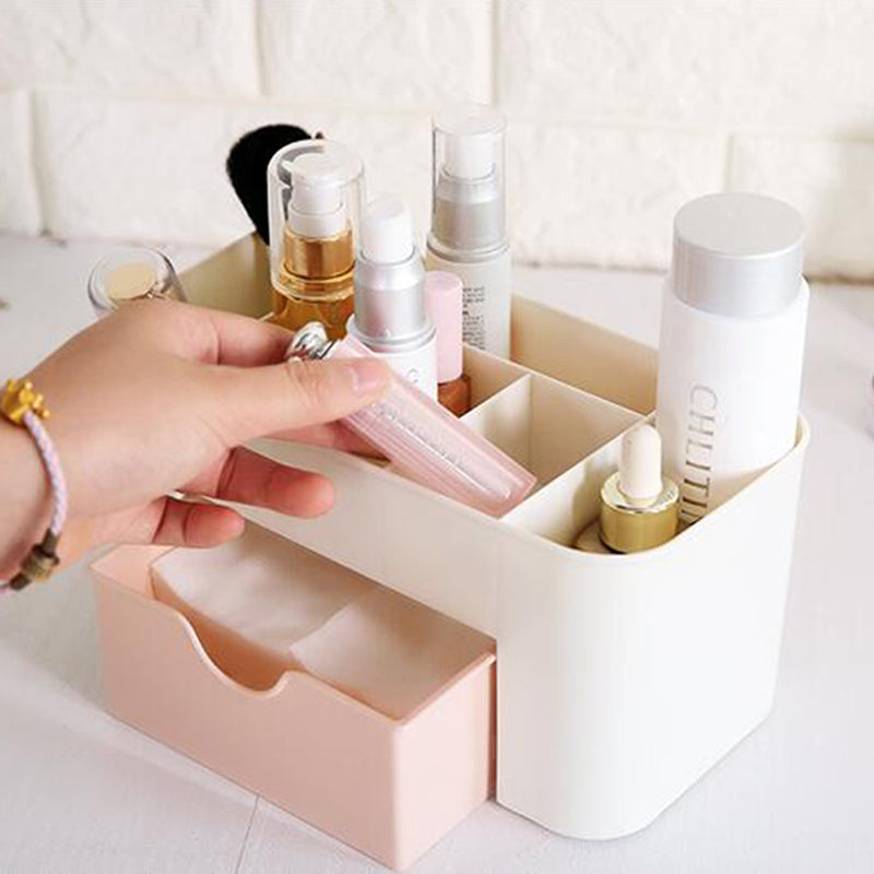 Multifunctional Nail Storage Box Container, Cotton Swab & Jewelry Organizer, Cosmetic Storage, Desktop Cleaning Tools