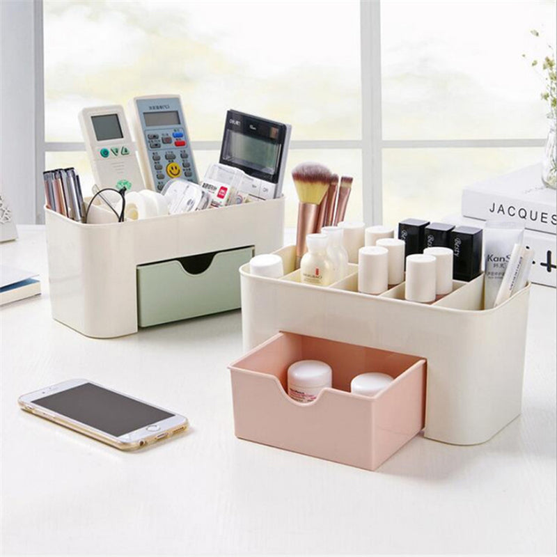 Multifunctional Nail Storage Box Container, Cotton Swab & Jewelry Organizer, Cosmetic Storage, Desktop Cleaning Tools