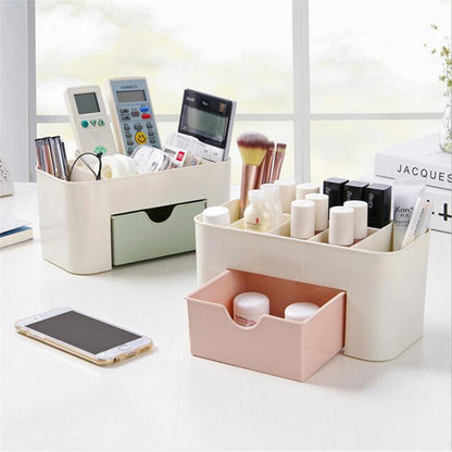 Multifunctional Nail Storage Box Container, Cotton Swab & Jewelry Organizer, Cosmetic Storage, Desktop Cleaning Tools