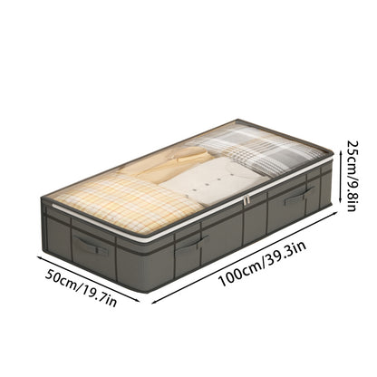 1PC Large Clothes Storage Bag Under Bed, Foldable Quilt & Clothes Organizer for Bedroom, Dormitory, Wardrobe