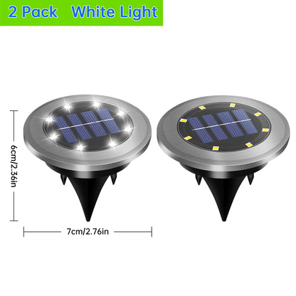 Solar Ground Lights LED Waterproof, Garden Lights Outdoor Bright in Ground Lights, Patio Lawn Landscape Lighting