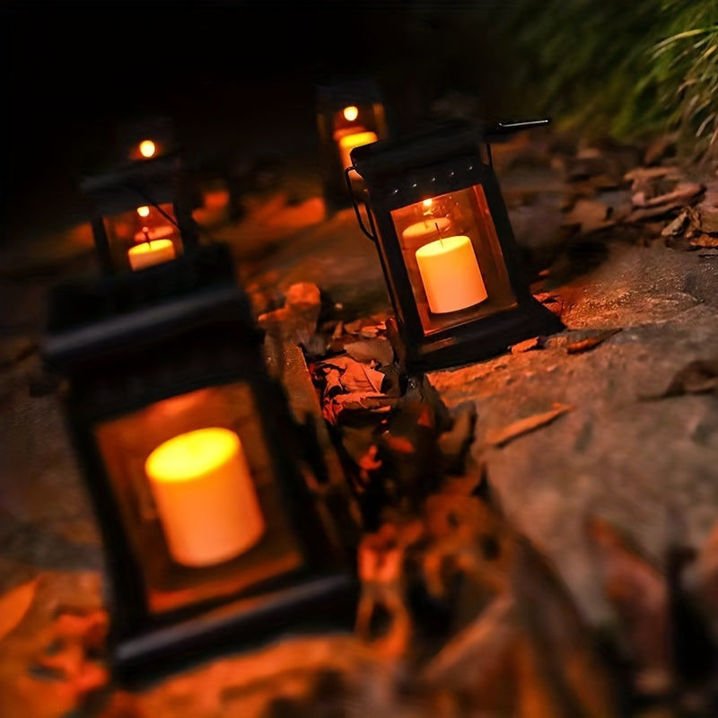 Retro Palace Lantern Lights for Garden Decor, Outdoor Solar Lights, Hanging Candle Lamps, Landscape Floor Lighting