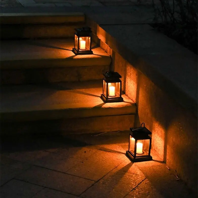 Retro Palace Lantern Lights for Garden Decor, Outdoor Solar Lights, Hanging Candle Lamps, Landscape Floor Lighting