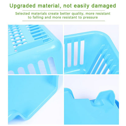 Premium Kitchen Drainage Rack with Drainer Board, Countertop Utensil & Dish Drying Rack for Plates, Bowls, Chopsticks
