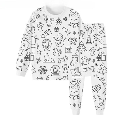 Colorable Pajama Set For Children DIY Coloring Kit 6
