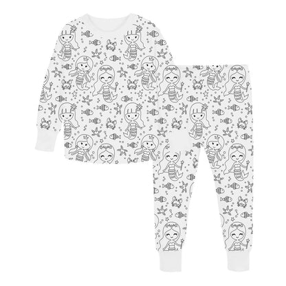 Colorable Pajama Set For Children DIY Coloring Kit 11