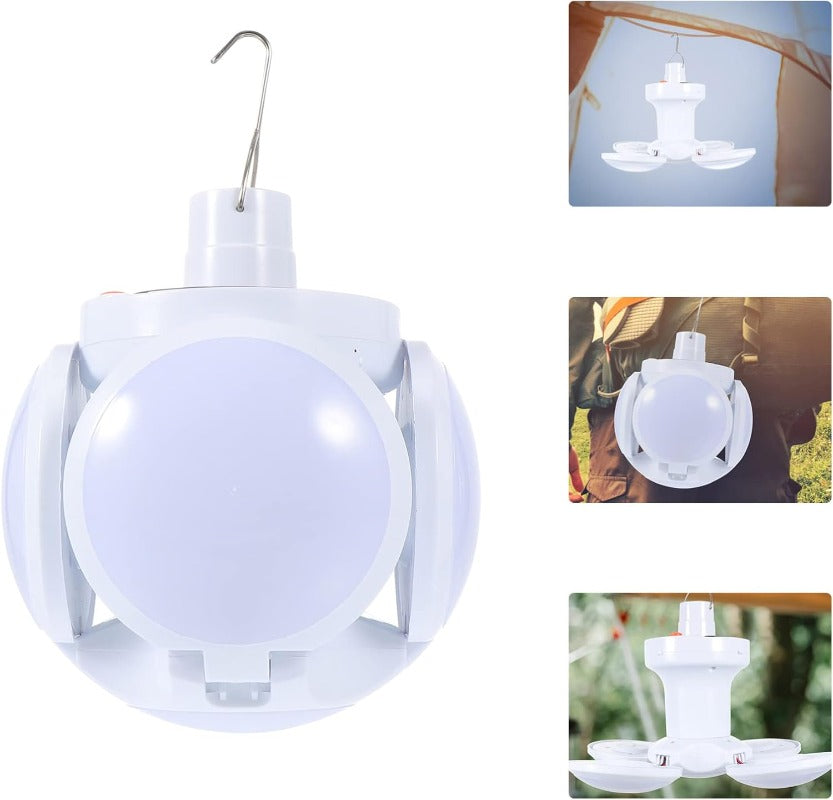 Foldable Solar USB Spherical Light with 5 Modes, Emergency Flashlight for Outdoor, Office, Reading, and Camping Use