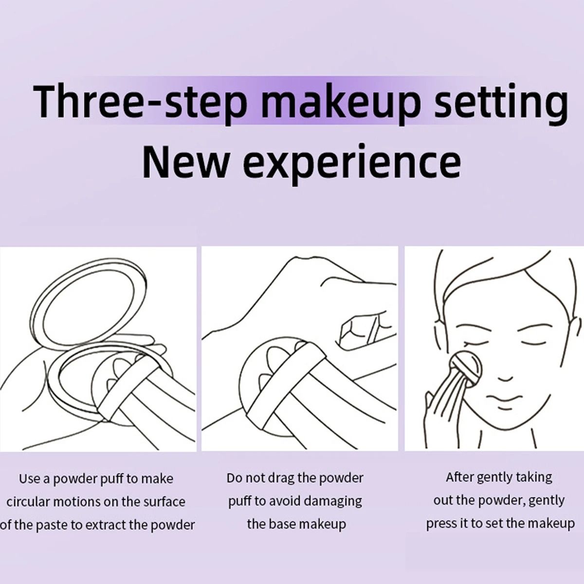 Waterproof Violet Cream Stick Powder For Face 3
