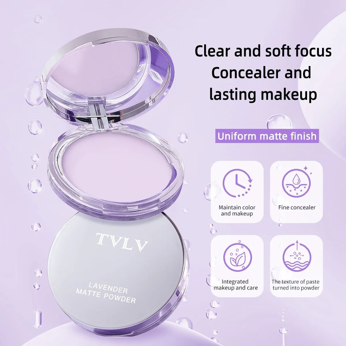 Waterproof Violet Cream Stick Powder For Face 4