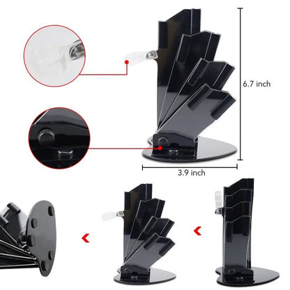 Ceramic Kitchen Knife Set with Peeler and Organizer Stand