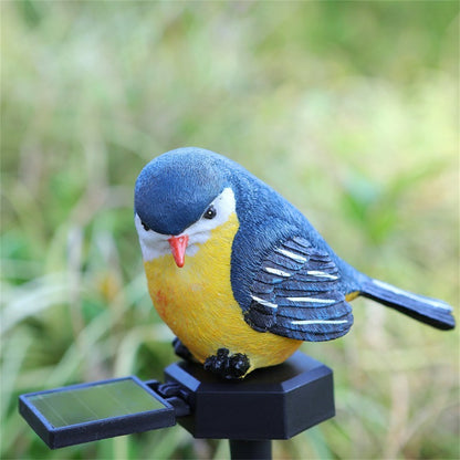 LED Solar Outdoor Resin Bird Light for Lawn, Ground Insertion Courtyard Garden Animal Decor Landscape Yard Lighting