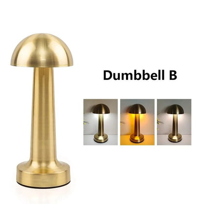 LED Touch Table Lamp Rechargeable Retro Metal Desk Light For Bedroom Coffee Shop Or Study Decor Lig 7