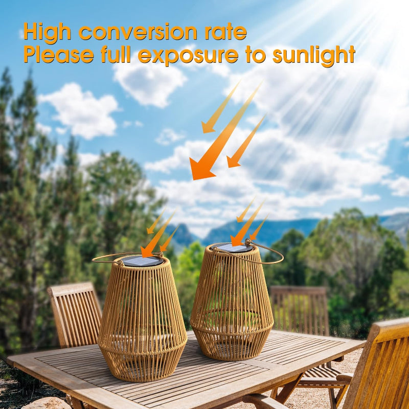 Solar Garden Light Outdoor Waterproof Hand Woven Solar Outdoor Lights Villa Landscape Decor Path Li 5