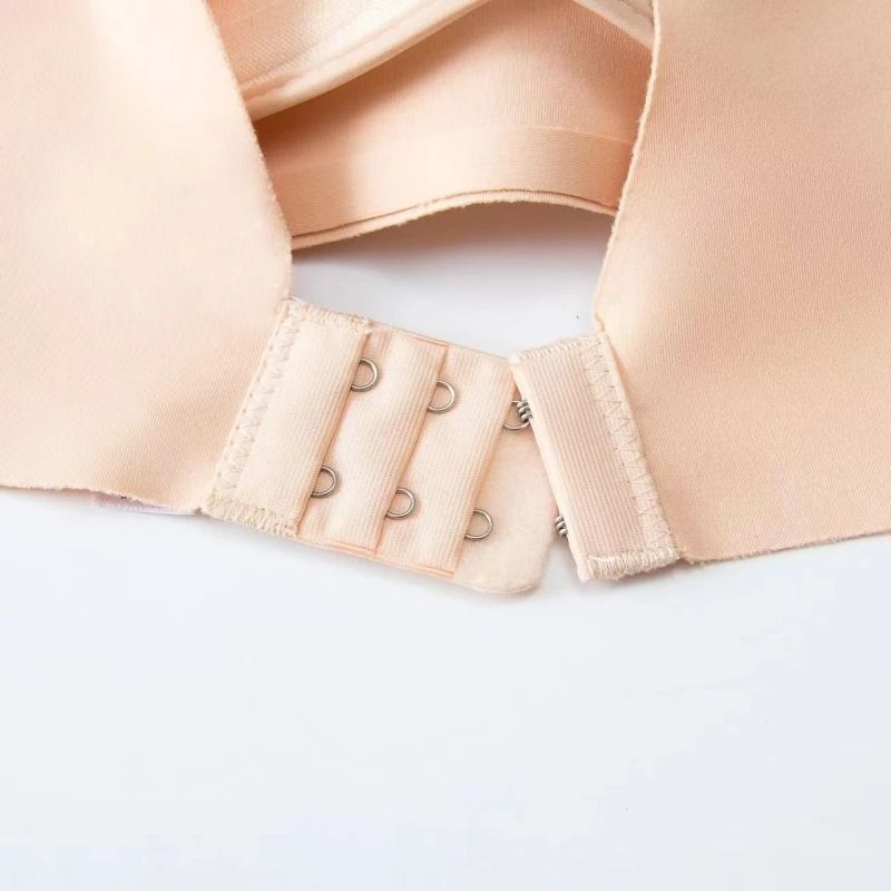 2Pcs Seamless Glossy Push Up Bras For Women Soft Bralette Lingerie Non Wire Comfortable Support S T 5
