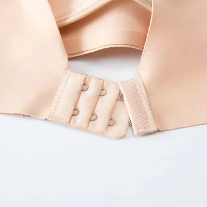 2Pcs Seamless Glossy Push Up Bras For Women Soft Bralette Lingerie Non Wire Comfortable Support S T 5