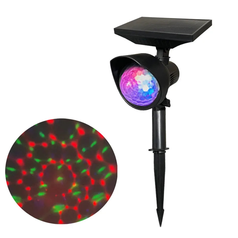 Waterproof Solar Rotating Projection Lamp For Lawn Creative Outdoor Villa Garden Decoration Atmosph 5