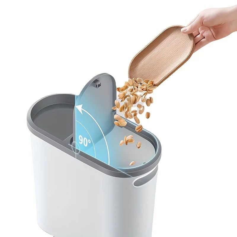 Slim 10L Press Lid Bathroom Trash Can With Lid For Kitchen Bedroom Gap Storage Waste Bin With Space 5