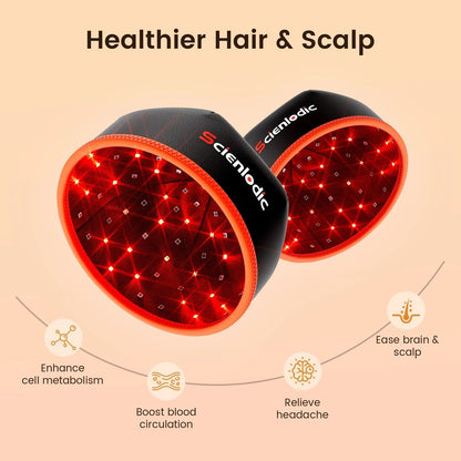 Red Light Therapy Hair Growth Cap With LED Light Stimulation 4