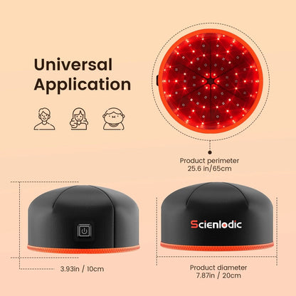 Red Light Therapy Hair Growth Cap With LED Light Stimulation 5