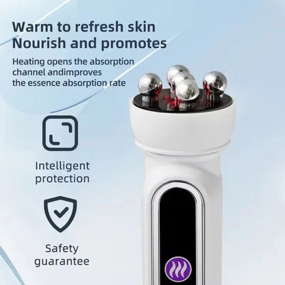 3in1 RF EMS Facial Roller Massager With Heating For Skin Lifting And Fine Line Reduction 4