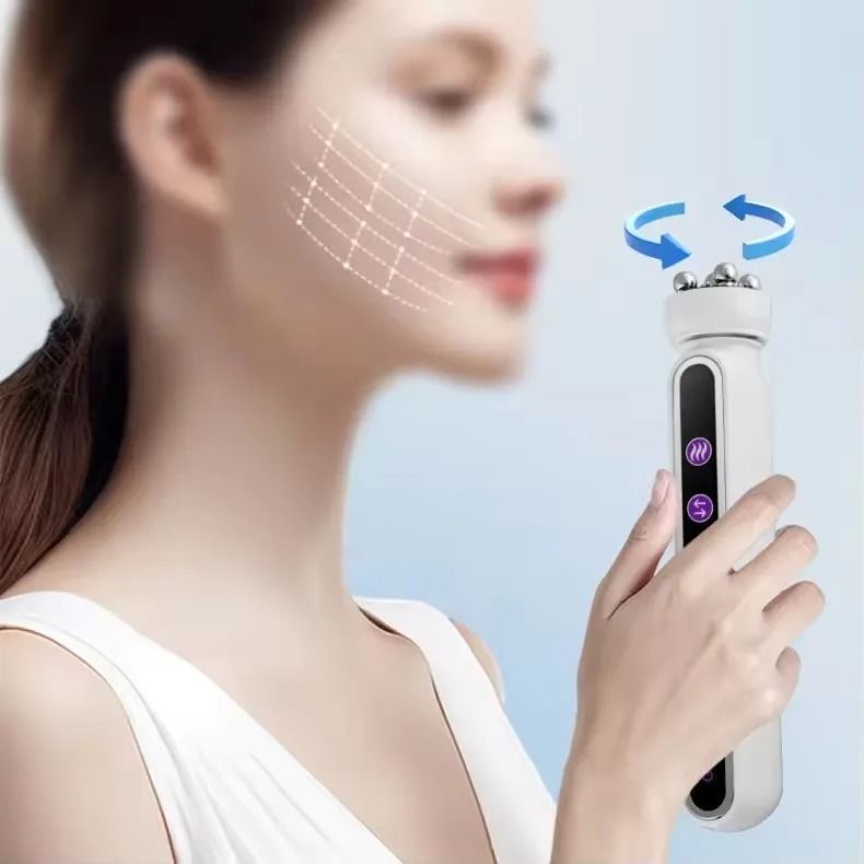 3in1 RF EMS Facial Roller Massager With Heating For Skin Lifting And Fine Line Reduction 6