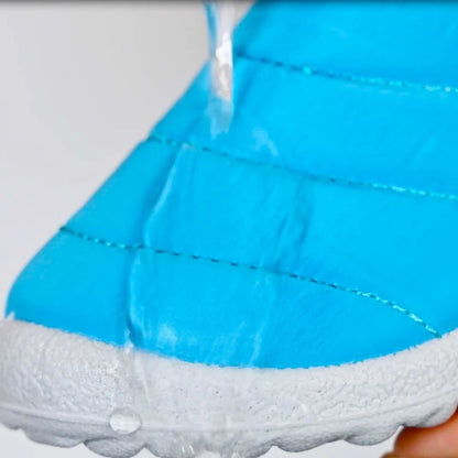 Waterproof Winter Children Snow Boots With Fur Lining NonSlip Cotton Plush Warm Shoes For Girls And 1