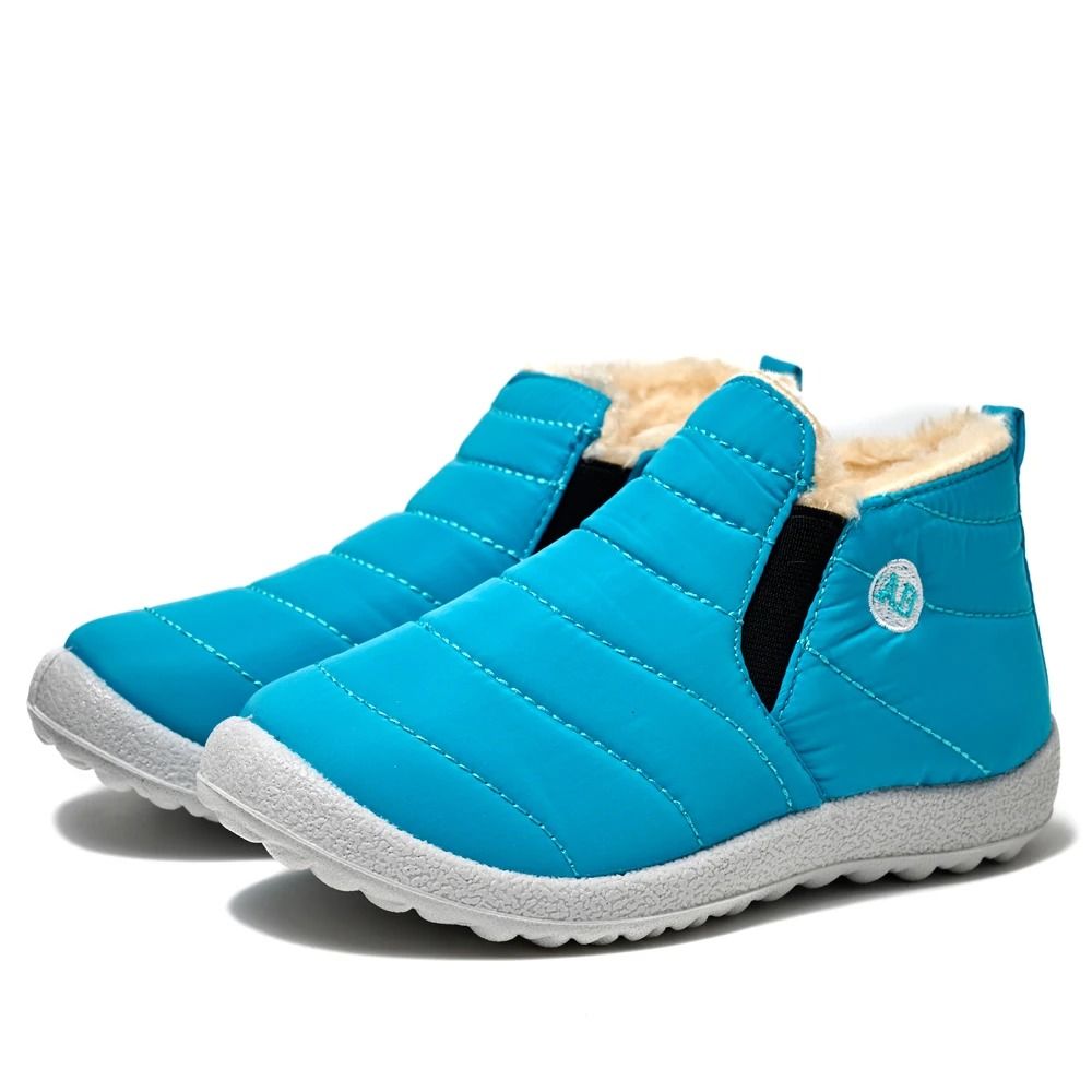 Waterproof Winter Children Snow Boots With Fur Lining NonSlip Cotton Plush Warm Shoes For Girls And 2