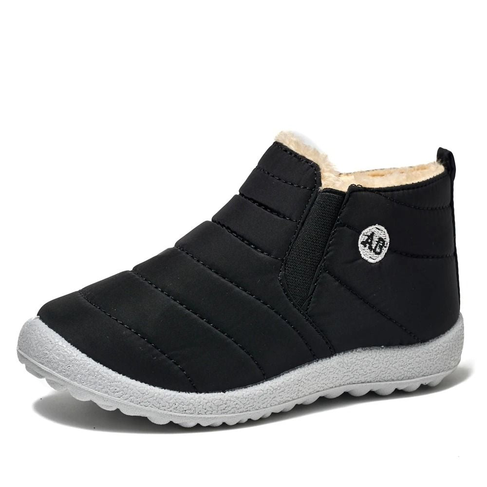 Waterproof Winter Children Snow Boots With Fur Lining NonSlip Cotton Plush Warm Shoes For Girls And 6