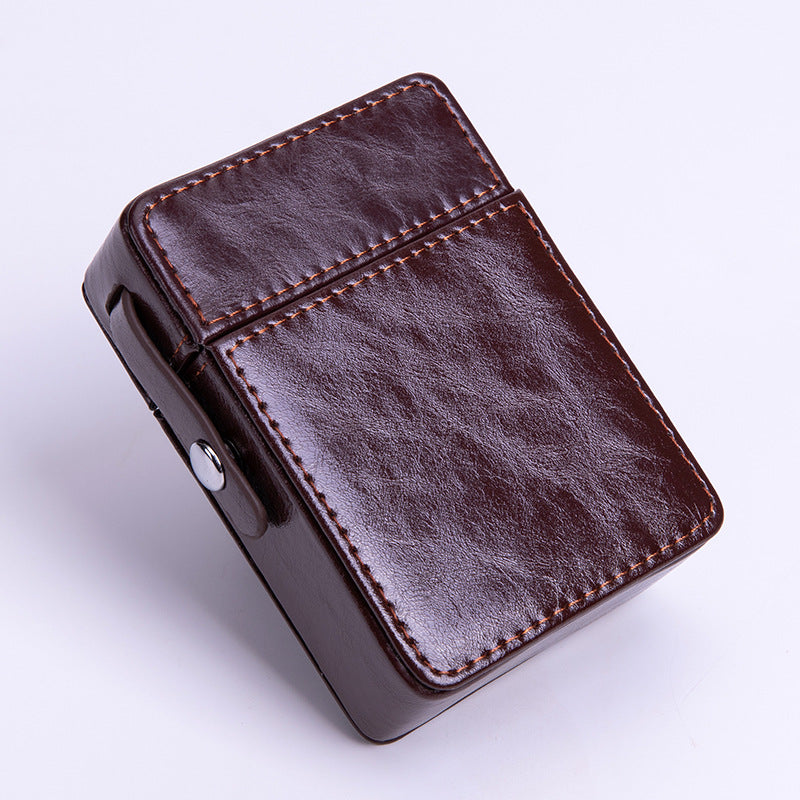 Pocket Leather Cigarette Case – Waterproof Smoking Tools & Accessories for Men